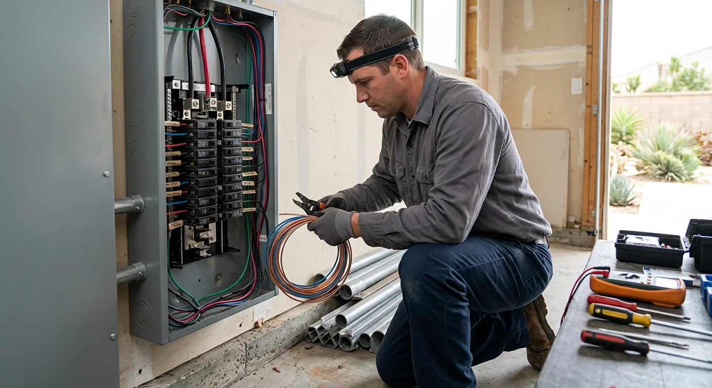 Tested GFCI receptacle installed in a modern kitchen wall